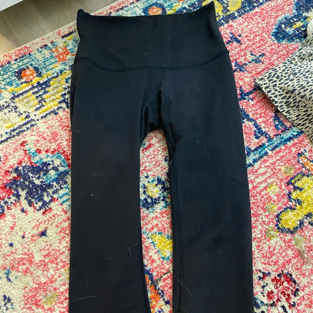 Cropped Black Lululemon wonderunders